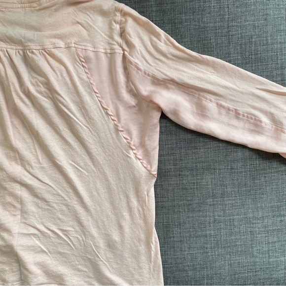 Anthropologie Pink Tie-Front Blouse - Picture 8 of 10